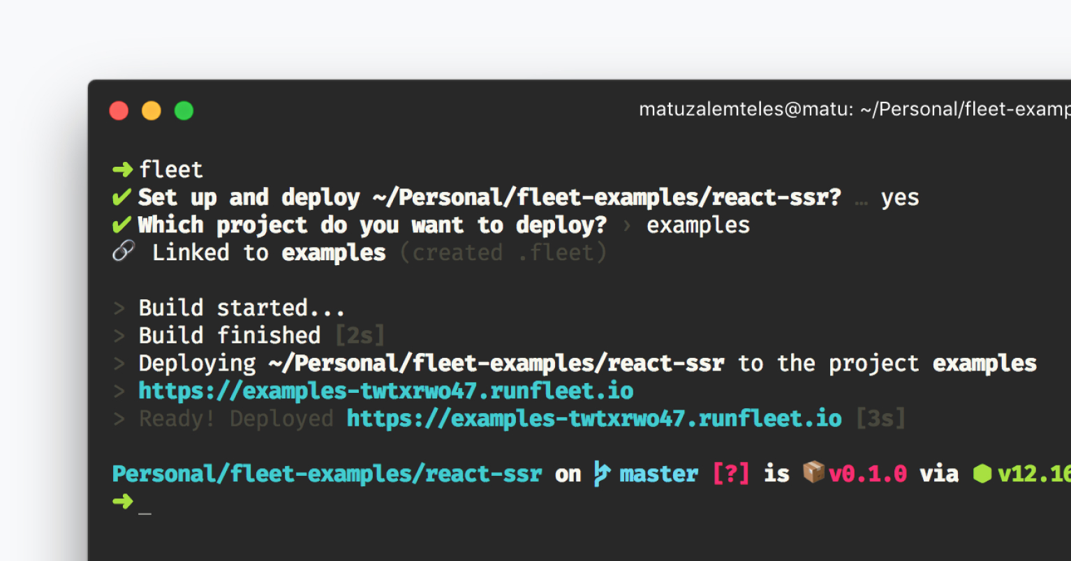 Folders linked to the project