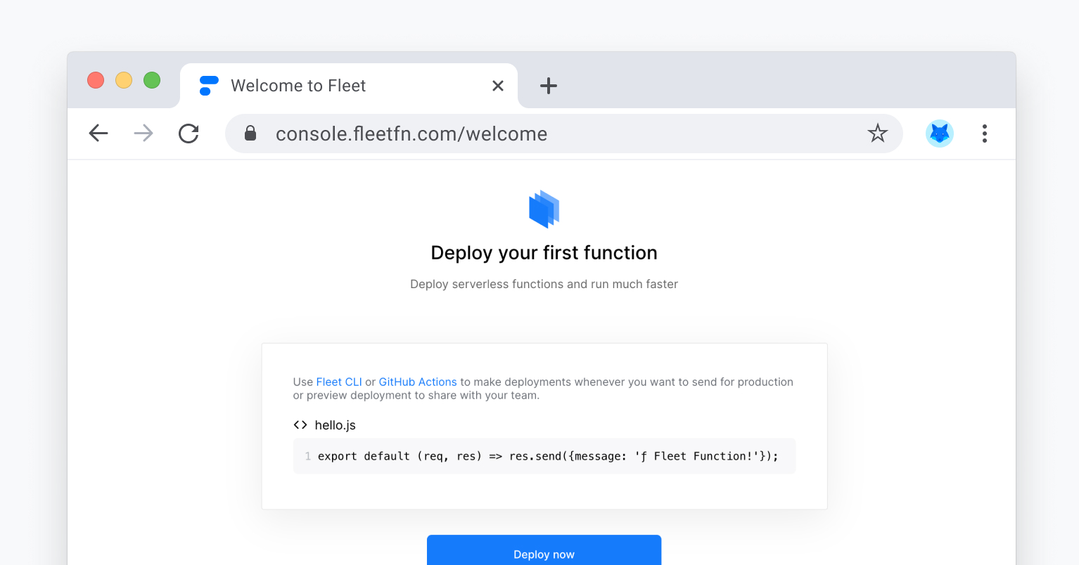 First-time user experience